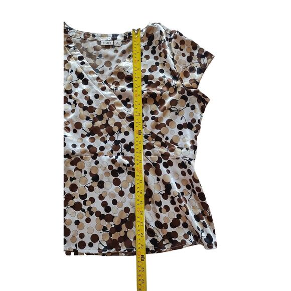 Cato Women's tops size XL crossover blouse cap sleeves - Picture 9 of 9